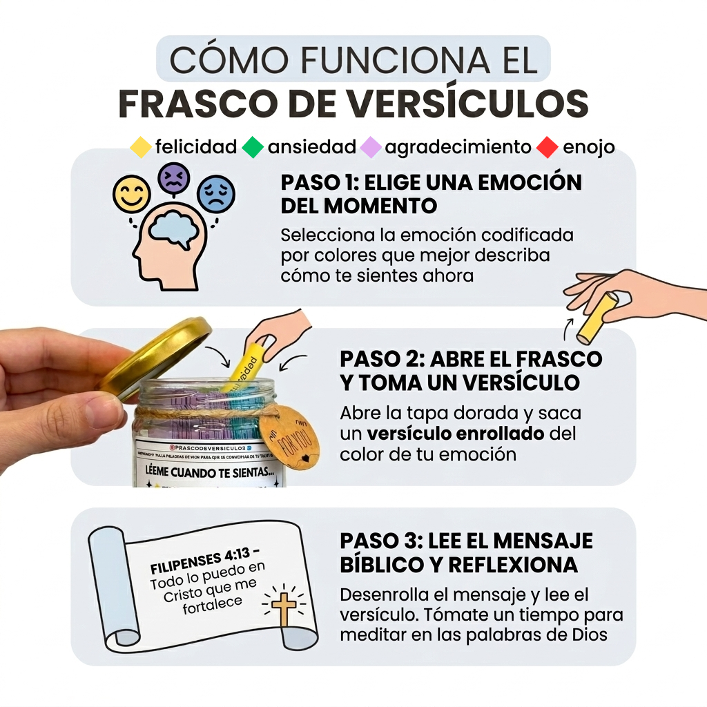 Frasco de Versículos Caja Personalizada