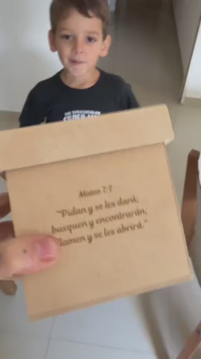 Frasco de Versículos Caja Personalizada